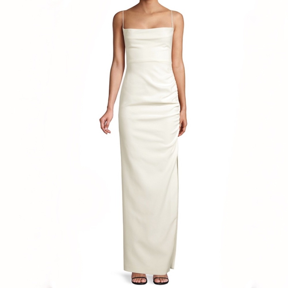 New LIKELY Celida Straight Gown Size 00 (White) MSRP $378